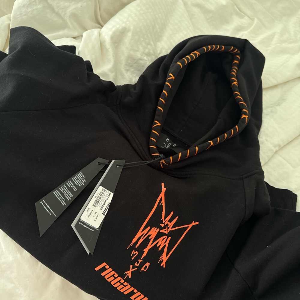 Riccardi x Marc Jacques Burton Black Hoodie with Orange